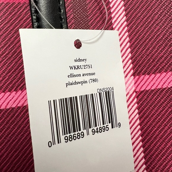 Kate Spade Pink Plaid Tote - Picture 13 of 16